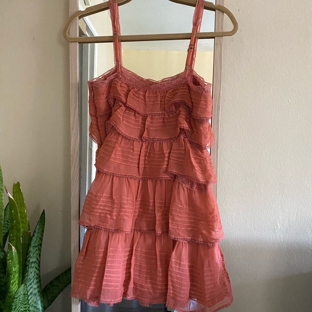 BCBGMaxAzria Ruffled Lace Mini Dress - Picture 4 of 6
